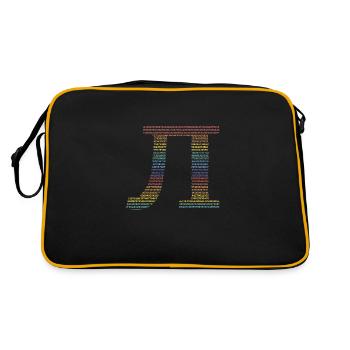 Pi Symbol Math Math Numbers Arc-en-ciel - Sac Retro - noir/or - Dos