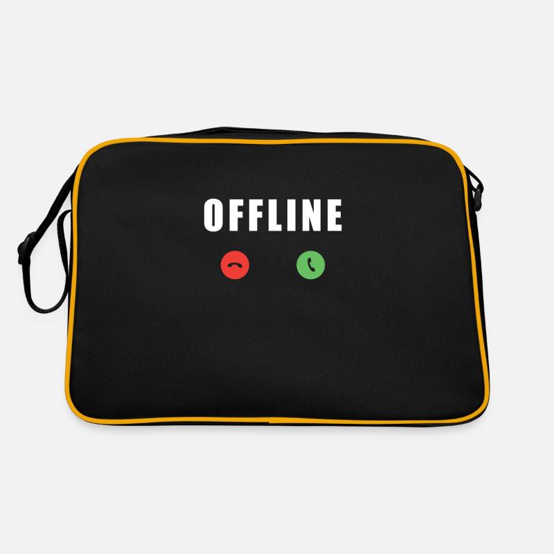 Offline No Reception Signal Internet Connection Retro Bag