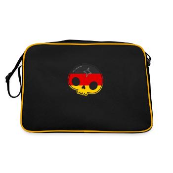 German flag Federal Republic of Germany - Retro Bag - black/gold - Back