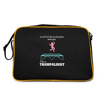 Trampoliniste drôle Trampoline Ju - Sac Retro - noir/or - Dos