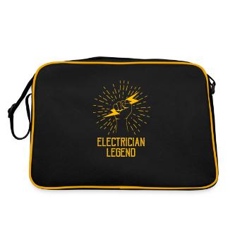 Electrician Legend Craftsman Circuits de tension - Sac Retro - noir/or - Dos