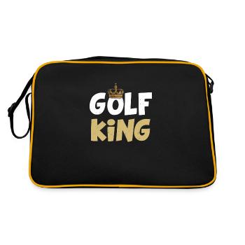 Golf King King Golfing Golfer Sport - Sac Retro - noir/or - Dos