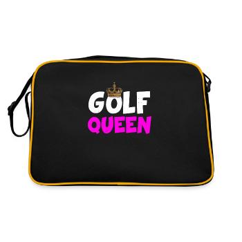 Golf Queen Queen Golfing Golfer Sports - Sac Retro - noir/or - Dos