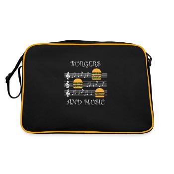 Bugers et musiciens de musique Groupe de musique - Sac Retro - noir/or - Dos