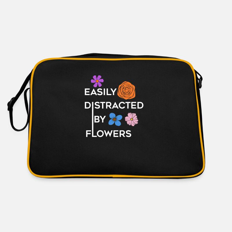 Distrait par les fleurs, citation ironique : Hobby Sac Retro