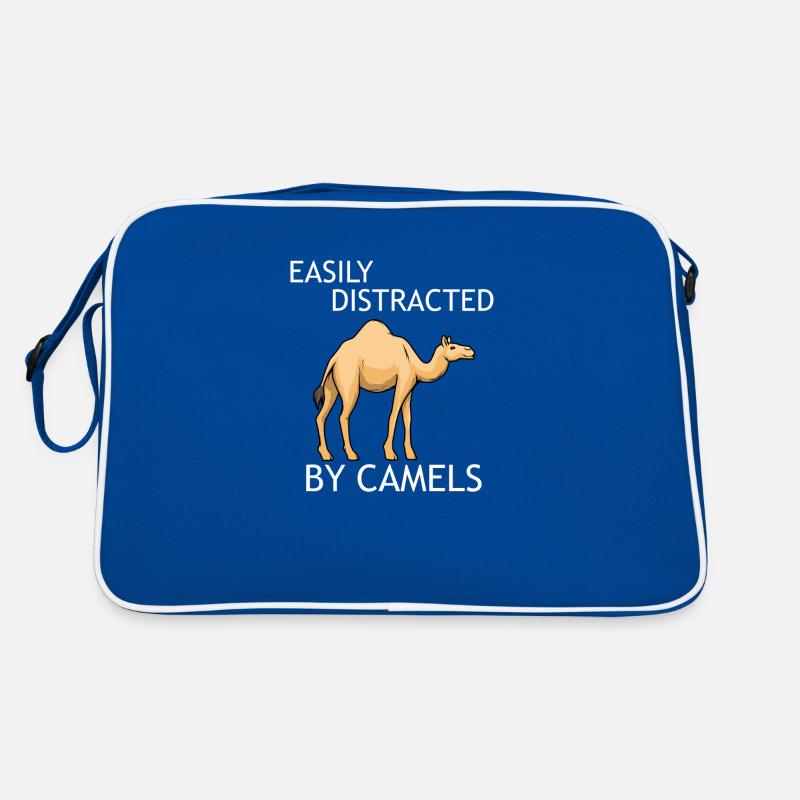 Ablenkt von Kamelen Ironisches Sprichwort Retro Tasche