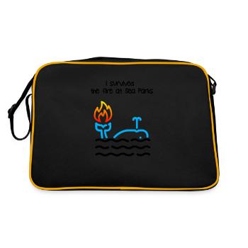 I survived the fire at Sea Parks - Retro Bag - black/gold - Back