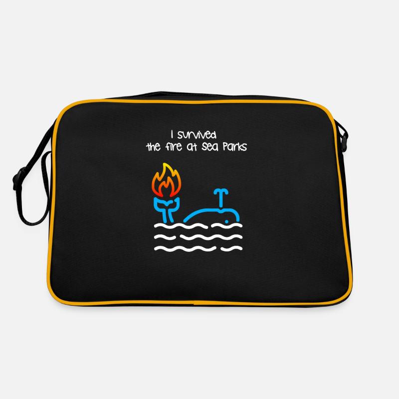 I survived a fire at Sea Parks Retro Bag