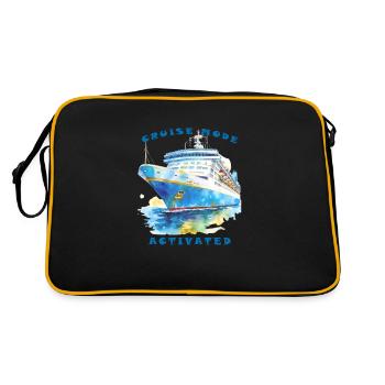 Mode croisière activé - Vacances en croisière - Sac Retro - noir/or - Dos