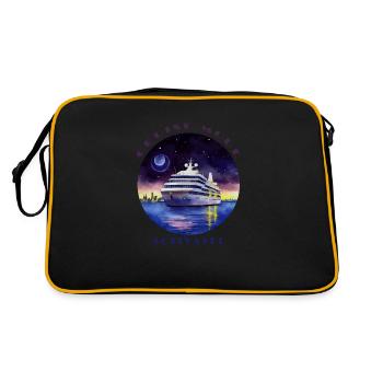 Mode croisière activé - Vacances en croisière - Sac Retro - noir/or - Dos