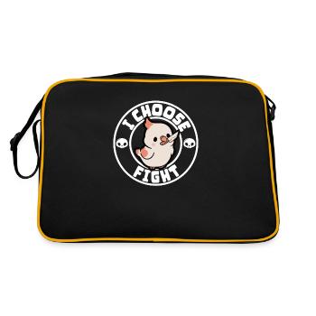 Je choisis le combat - Sac Retro - noir/or - Dos