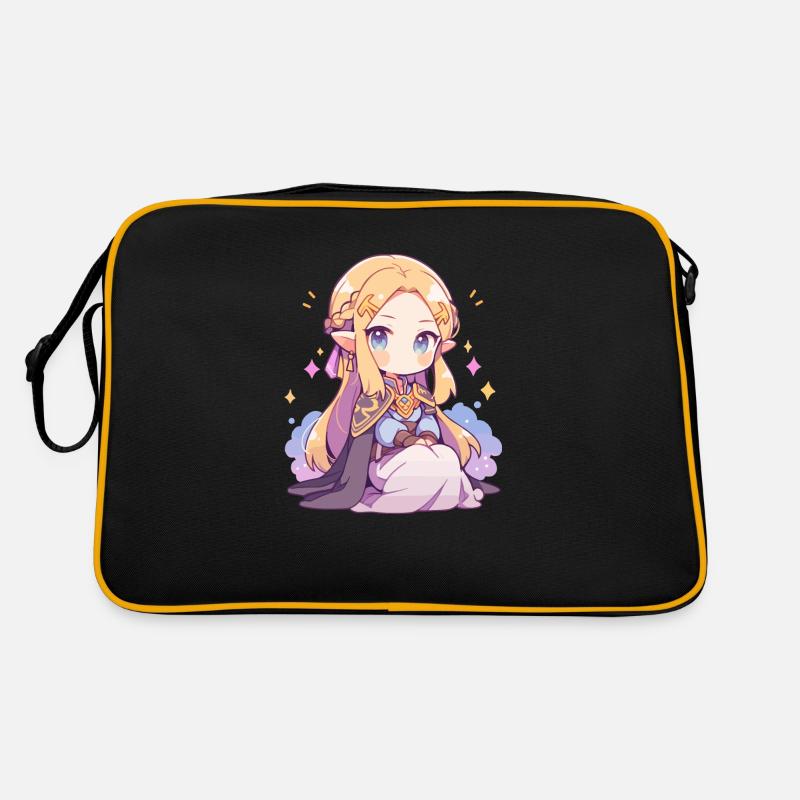 Princesse Chibi mignonne - Conception de conte de fées mignon Sac Retro
