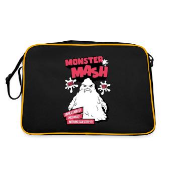 Humour et monstres - Sac Retro - noir/or - Dos