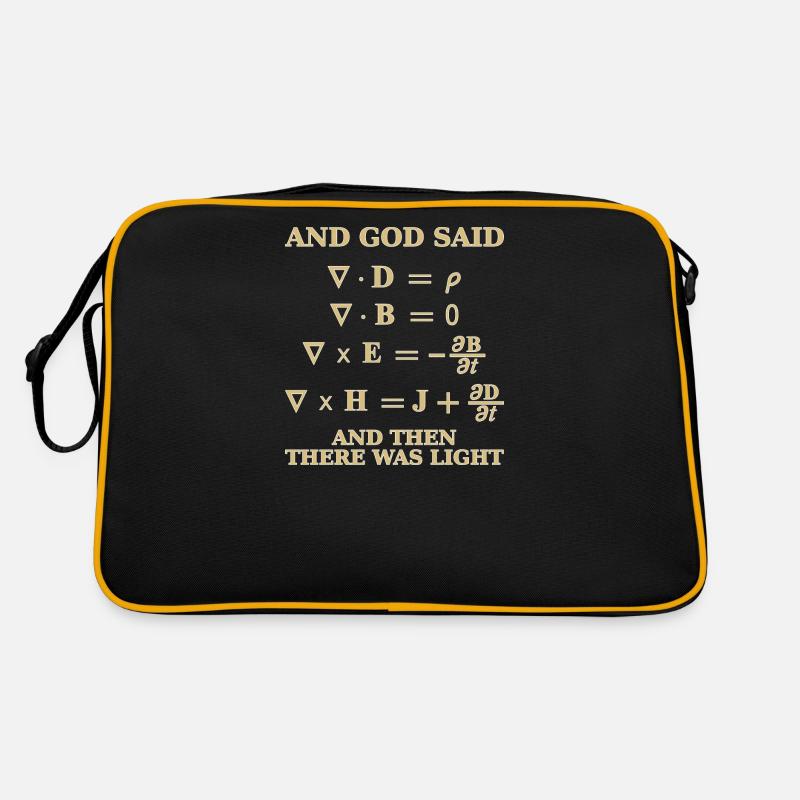 Maxwell-Gleichung - Retro Tasche - Schwarz/Gold