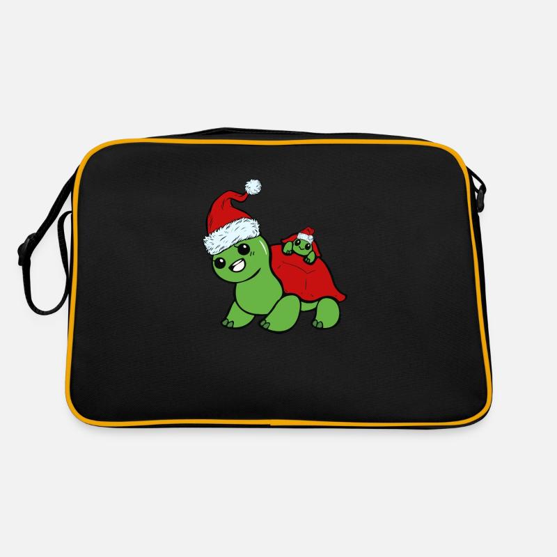 Turtle cute sweet funny christmas Retro Bag