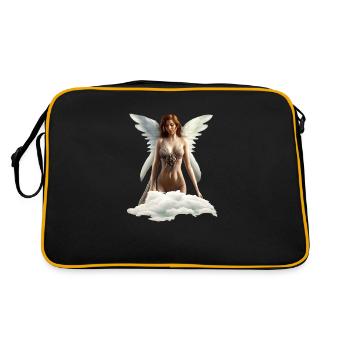 Un ange et un nuage veillent sur l’humanité dans Desig - Sac Retro - noir/or - Dos