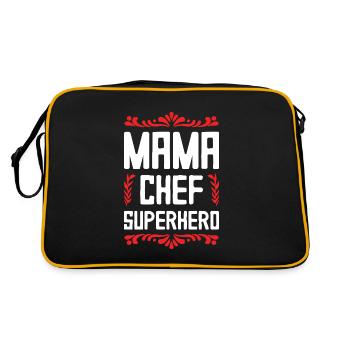 Maman Patron Super-héroïne Maman - Sac Retro - noir/or - Dos