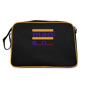design boutique mao compo - Sac Retro - noir/or - Dos