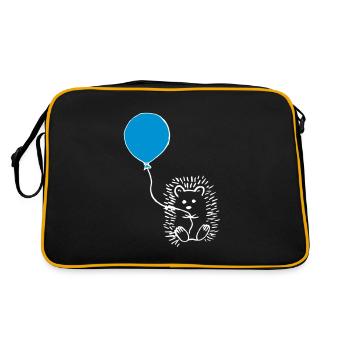 Hérisson avec ballon - Sac Retro - noir/or - Dos