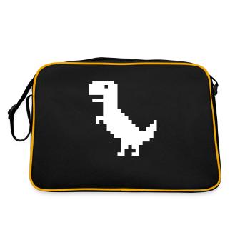 Internet dinosaurs - Retro Bag - black/gold - Back