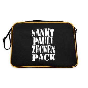 St. Pauli Tick Pack - Retro Bag - black/gold - Back