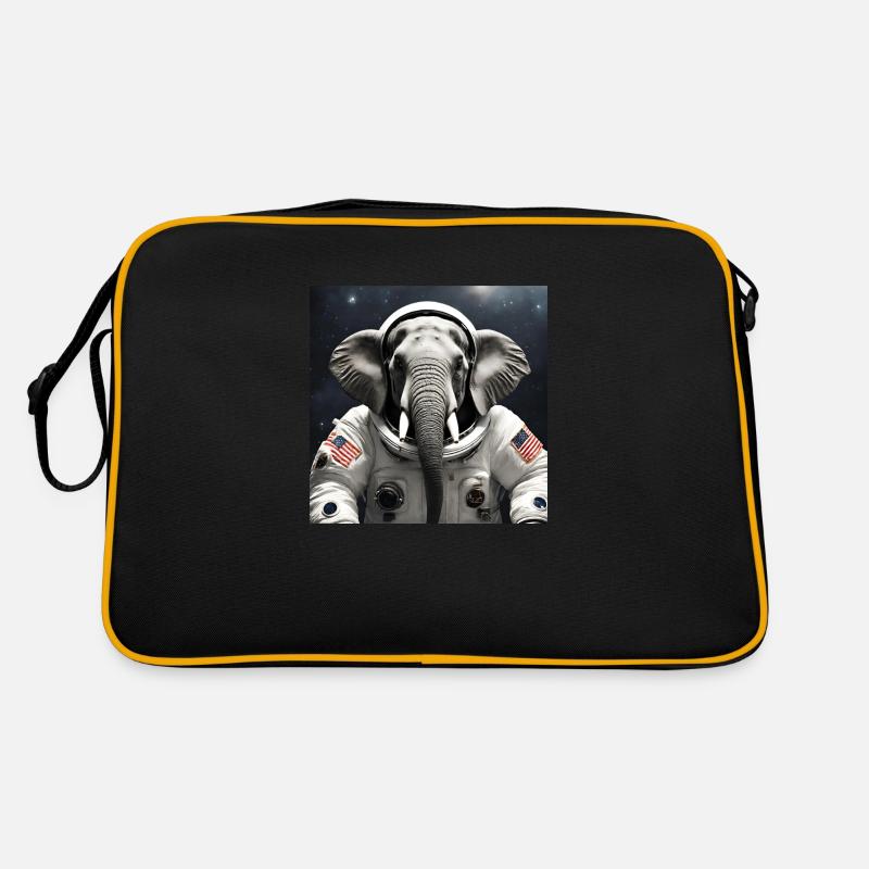Éléphant en costume d’astronaute Sac Retro