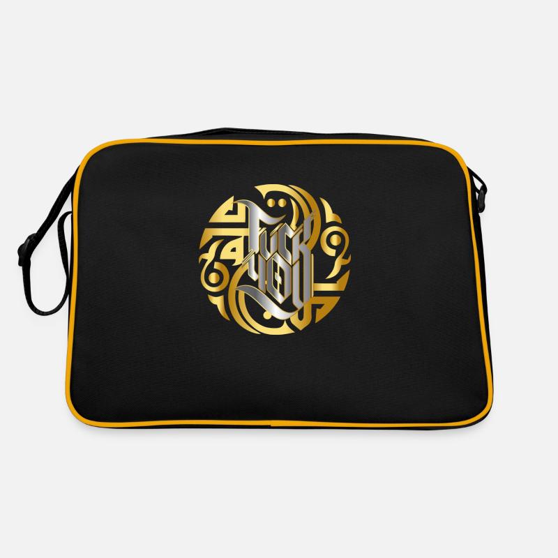 Typografie im keltischen Stil Retro Tasche