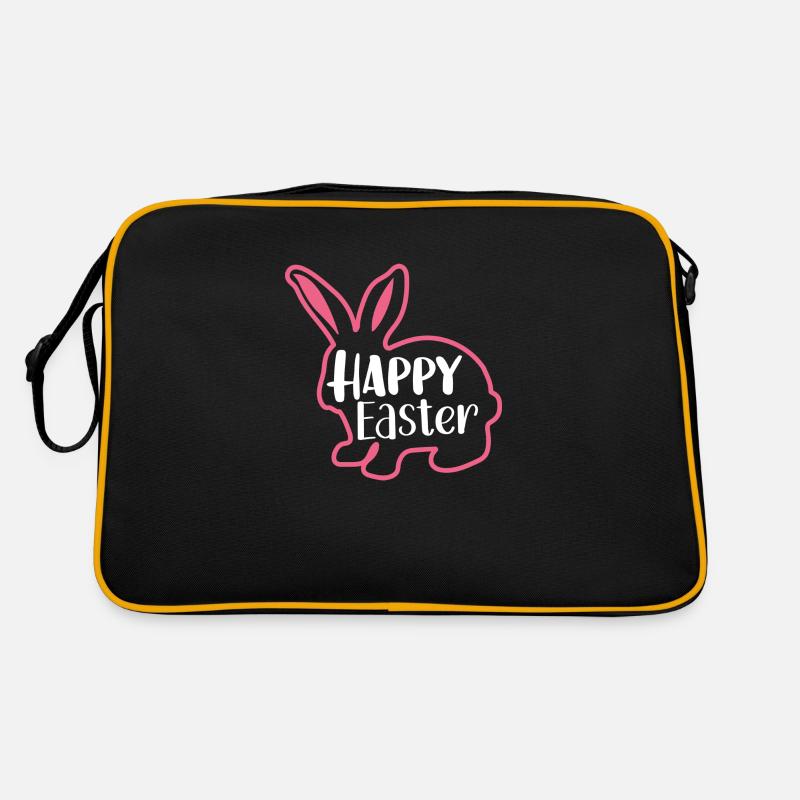 Happy Easter Frohe Ostern Retro Tasche