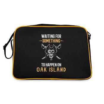 OAK ISLAND / TREASURE HUNTING: Oak Island - Retro Bag - black/gold - Back