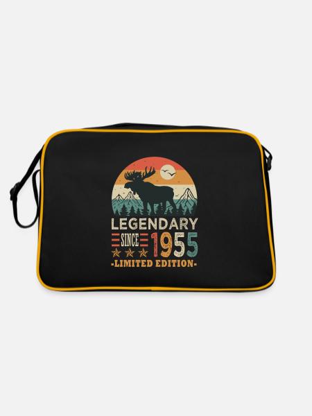 1955 legendary anniversaire Né en 1955 - Sac Retro - noir/or - Dos