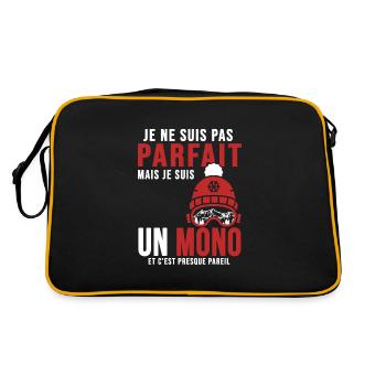 Ski moniteur mono parfait humour coach - Sac Retro - noir/or - Dos