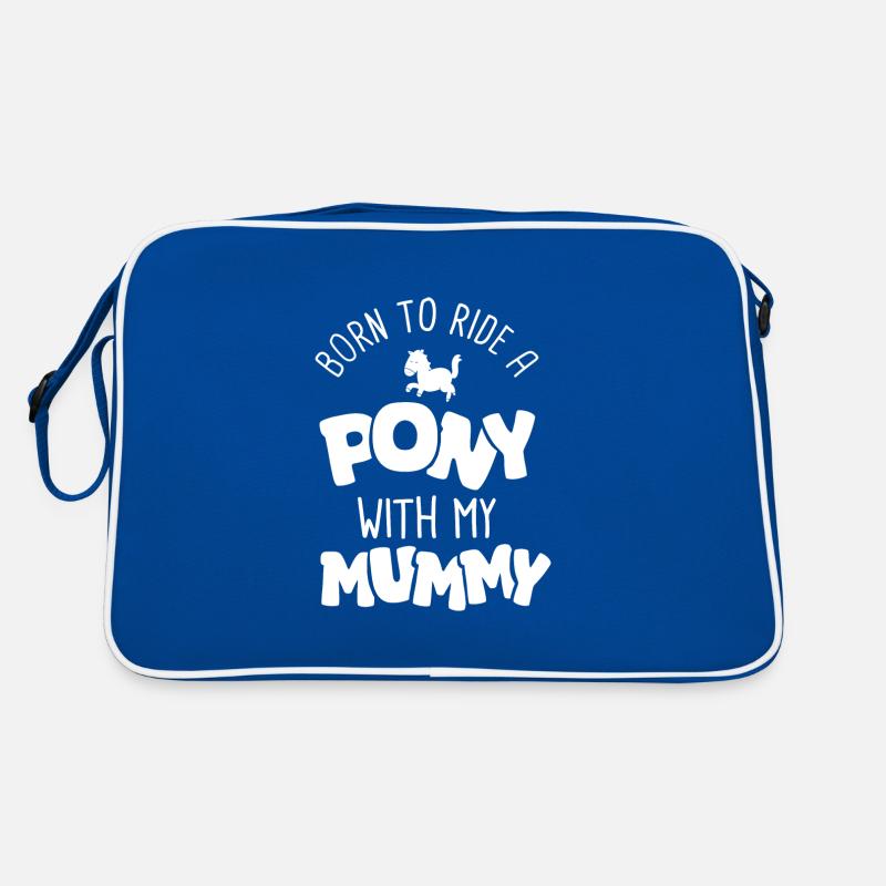 Né pour monter un poney avec maman naissance bébé Sac Retro