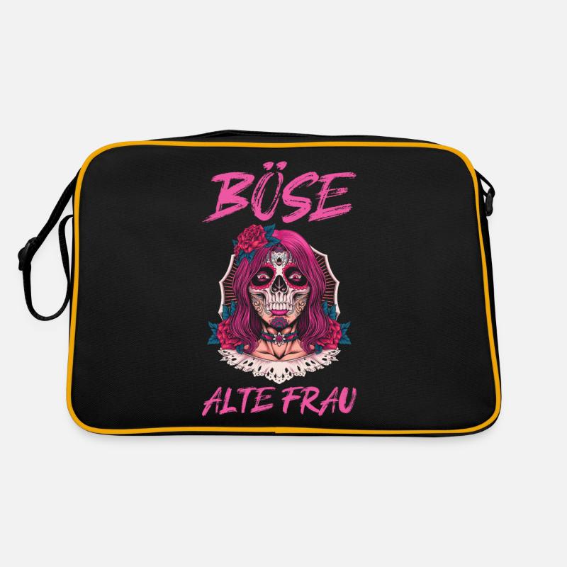 Böse Alte Frau Retro Tasche