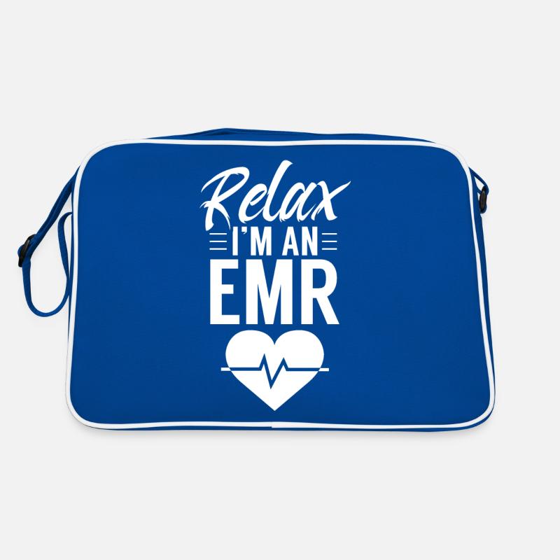 Entspannen Sie Sich Ich Bin Ein Notfallhelfer Retro Tasche