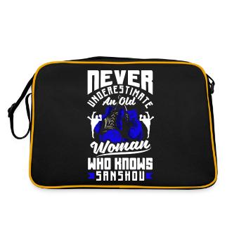 Chinese Martial Arts Chinese Boxing Sanshou Old - Retro Tasche - Schwarz/Gold - Hinten