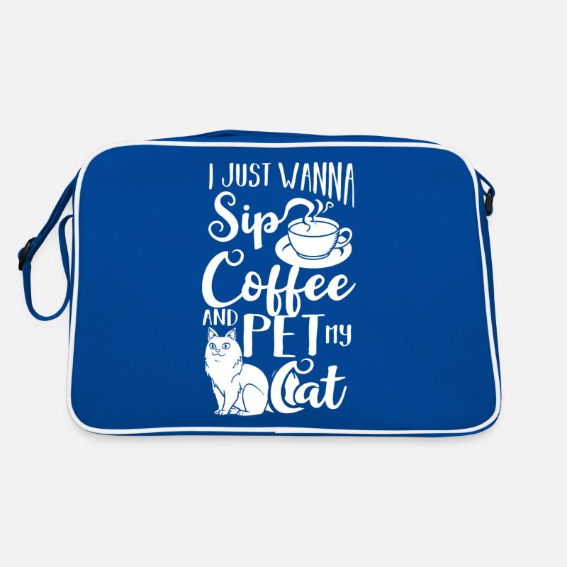 Cafetière Chat Machine Chaton Tasse Grains Sac Retro
