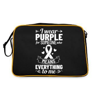 Épilepsie Maladie convulsive Crise d’épilepsie - Sac Retro - noir/or - Dos