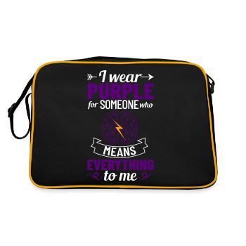Épilepsie Maladie convulsive Crise d’épilepsie - Sac Retro - noir/or - Dos