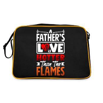 L’amour d’un père est plus chaud que les flammes pour - Sac Retro - noir/or - Dos