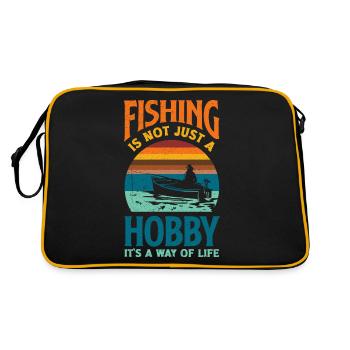 La pêche n’est pas seulement un passe-temps La pêche de la fête des pères - Sac Retro - noir/or - Dos