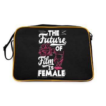 L’avenir du cinéma est une réalisatrice - Sac Retro - noir/or - Dos