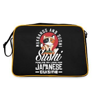 Mukbang et Sushi - Sac Retro - noir/or - Dos