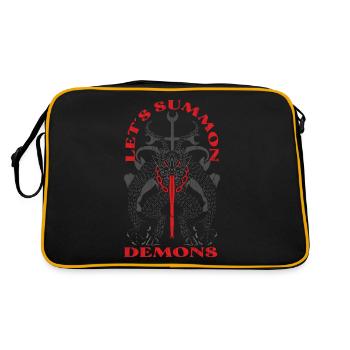 Occult - Retro Bag - black/gold - Back