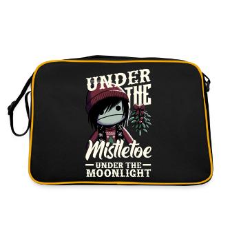 Under the Mistletoe Under the Moonlight Emocore - Retro Bag - black/gold - Back