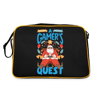 Mode inspirée du jeu Jeux sur le thème des Fêtes - Sac Retro - noir/or - Dos