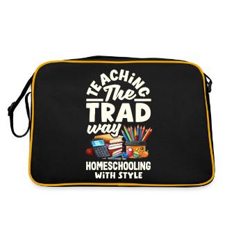 Sip Back Relax and Spice It Up Margarita Mode On - Retro Tasche - Schwarz/Gold - Hinten