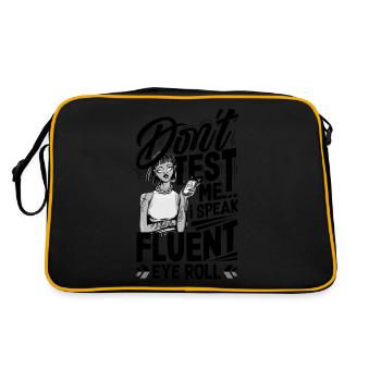 Fluent Eye Roll Expressive - Retro Bag - black/gold - Back