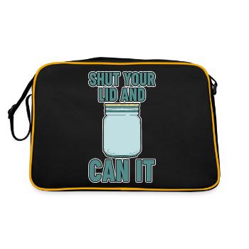 Shut Your Lid And Can It 2 - Retro Bag - black/gold - Back