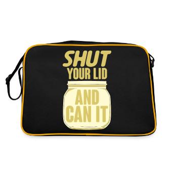 Shut Your Lid And Can It 4 - Retro Bag - black/gold - Back