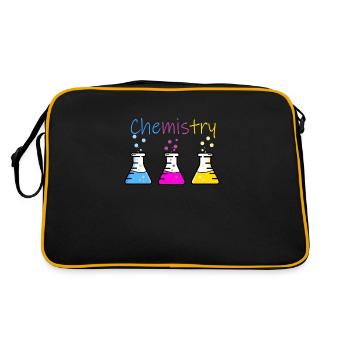 Chimie - Fantastique desing! :) - Sac Retro - noir/or - Dos